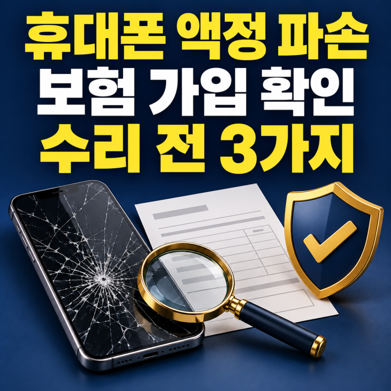 휴대폰 액정 깨졌는데 보험 가입했는지 모르겠다면? 수리 전 확인할 3가지