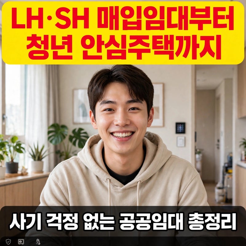 LH·SH 매입임대 주택부터 청년 안심주택까지, 사기 걱정 없는 공공 임대 총정리