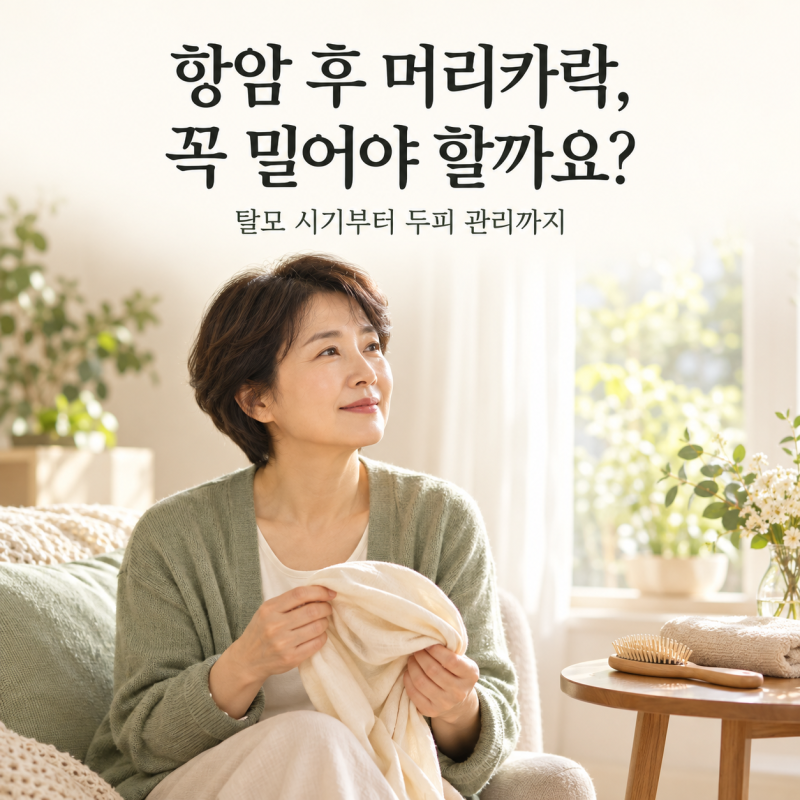 항암 후 머리카락, 꼭 밀어야 할까요?