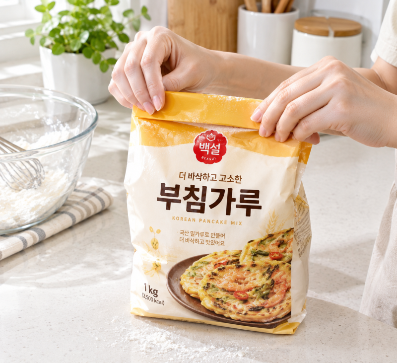 남은 부침가루 튀김가루 눅눅함 및 벌레 걱정 없이 한 달 보관하는 밀폐 보관법