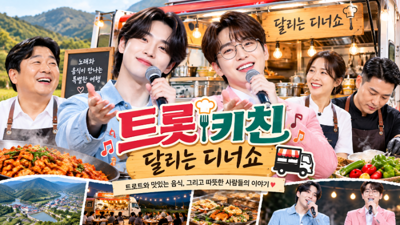 트로트 새 예능 떴다, ‘트롯 키친 달리는 디너쇼’ 뭐길래? 출연진까지