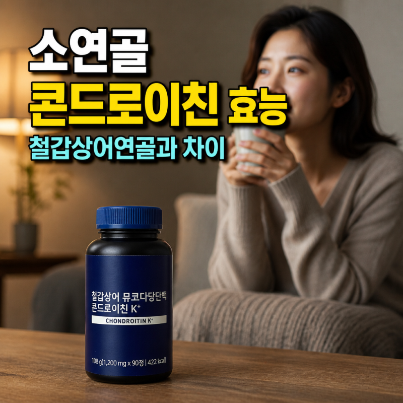 소연골 콘드로이친 효능 철갑상어연골과 차이는? 관절 영양제 선택 기준