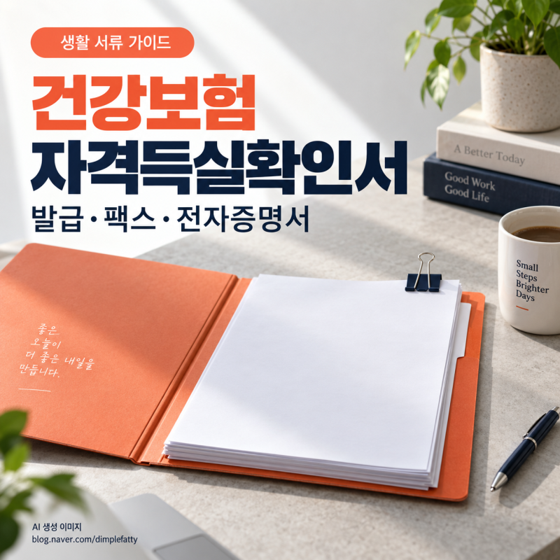 건강보험 자격득실확인서 발급｜인터넷·팩스·건강보험25시와 전화 신청 조건
