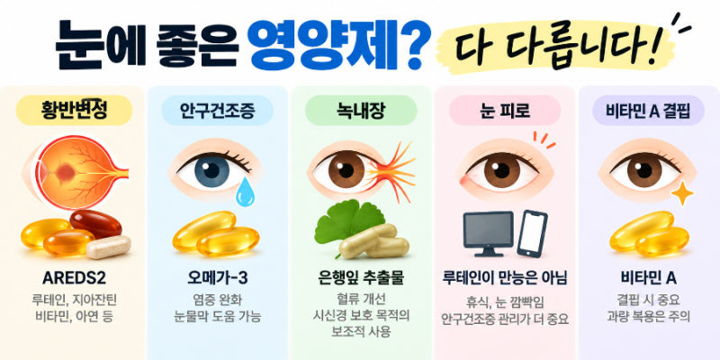 [호치민 김안과] 눈에 좋은 영양제? 사람마다 다 다릅니다. 황반변성·녹내장·안구건조증 눈 ....