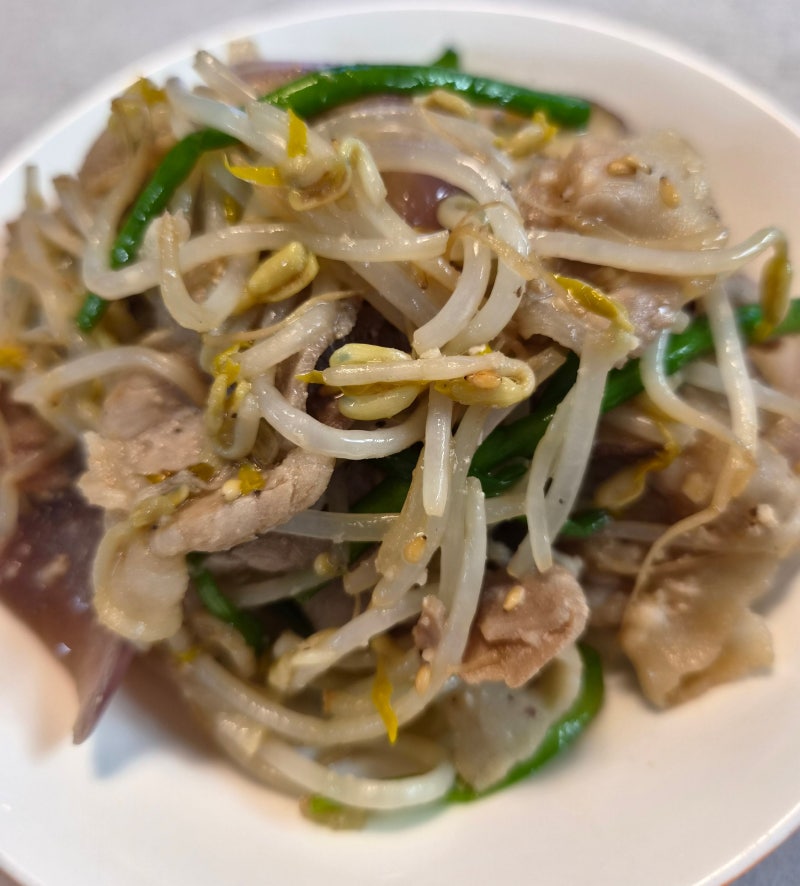 대패삼겹살 숙주볶음 아삭한 숙주 살려 맛있게 만드는 법