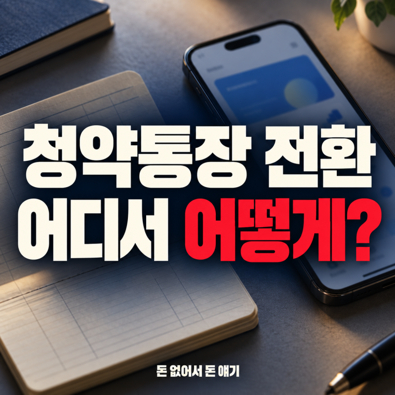 청약통장 전환 방법, 국민·신한·우리·농협 은행 바꿔도 될까?