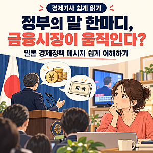 [경제기사 쉽게 읽기] 일본 정부가 경제정책 설명 방식을 바꿨어요! 정책 메시지가 금융시장....