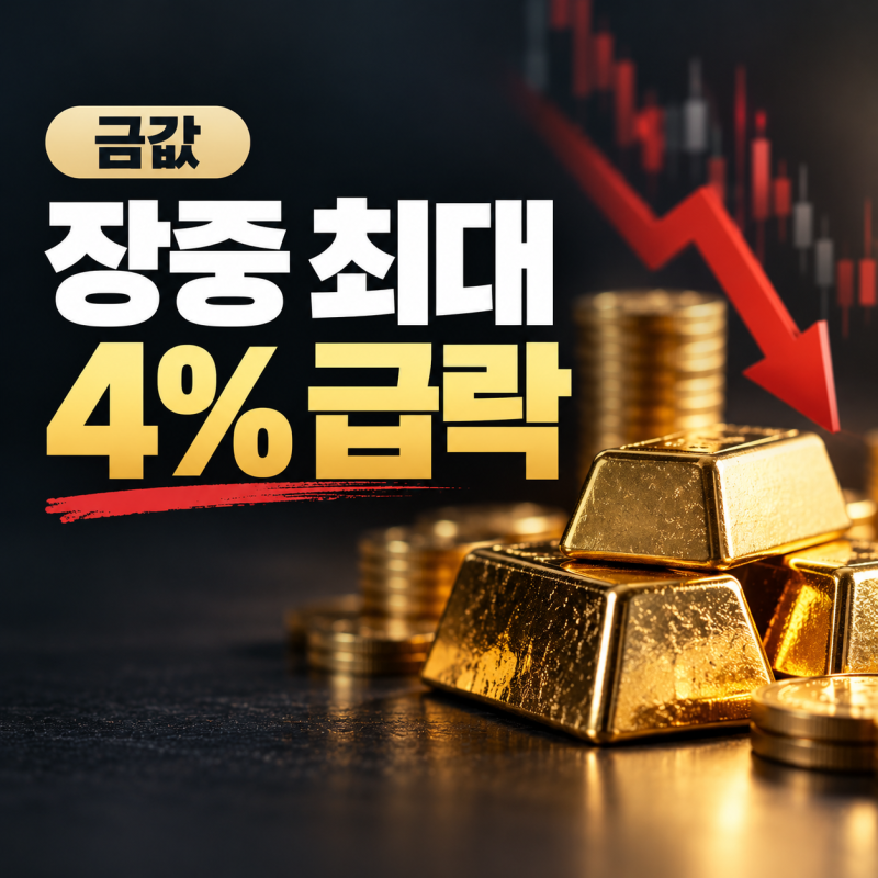 금값 급락 이유, 금 시세 하락 원인과 앞으로 전망