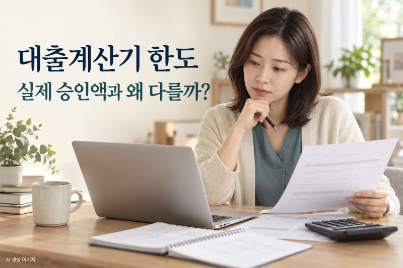 대출계산기 한도와 실제 승인액은 왜 다를까