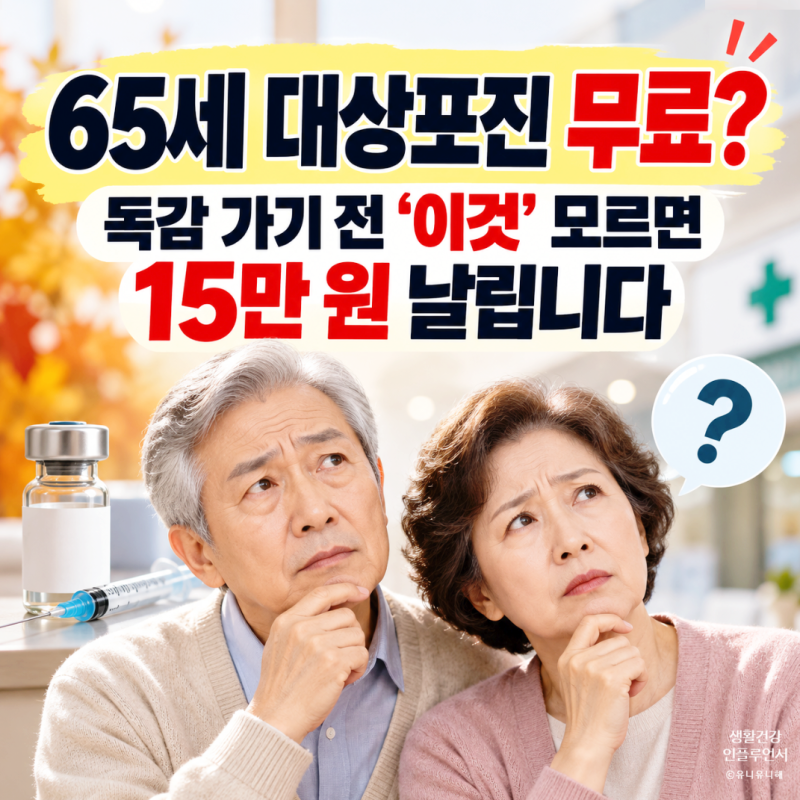 대상포진 예방접종 65세부터 무료? 독감접종 전 보건소 백신 지원 확인법