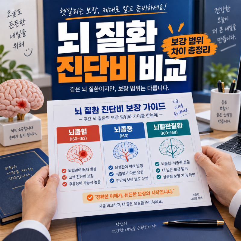 뇌출혈·뇌졸중·뇌혈관질환 진단비 차이와 보장 범위 총정리