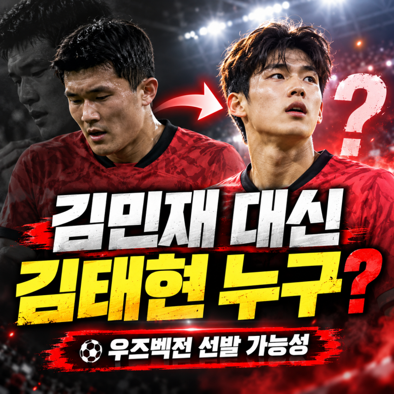 김민재 대체 김태현 누구? 우즈베키스탄전 선발 가능성, 가시마 센터백 프로필 총정리