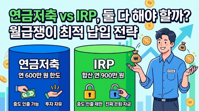 연금저축과 IRP, 둘 다 해야 할까? 월급쟁이 기준으로 비교