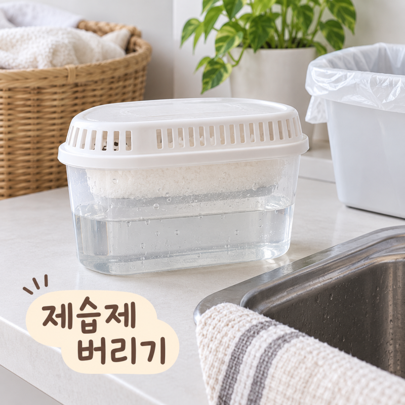 ‘물로 가득 찼다면’ 다 쓴 제습제 버리는 법 물 버리기와 용기 분리배출 방법