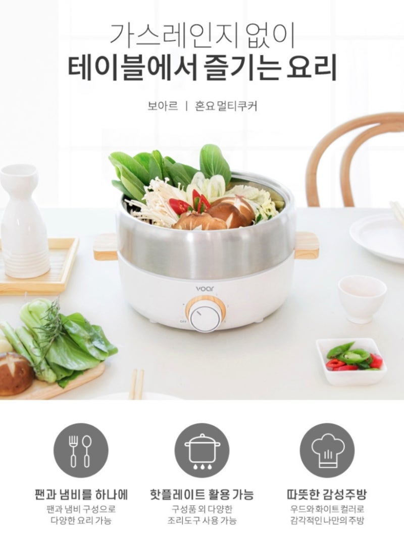 보아르 혼요 멀티쿠커 추천｜분리형 전기 전골냄비