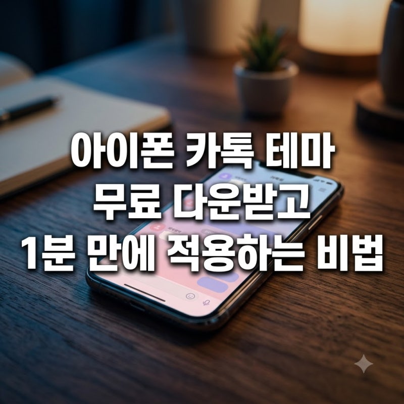 아이폰 카톡 테마 무료 다운받고 1분 만에 적용하는 비법
