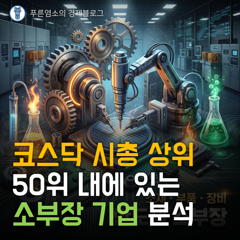 반도체 소부장 뜻, 코스닥 시총 상위 50위 기업 분석