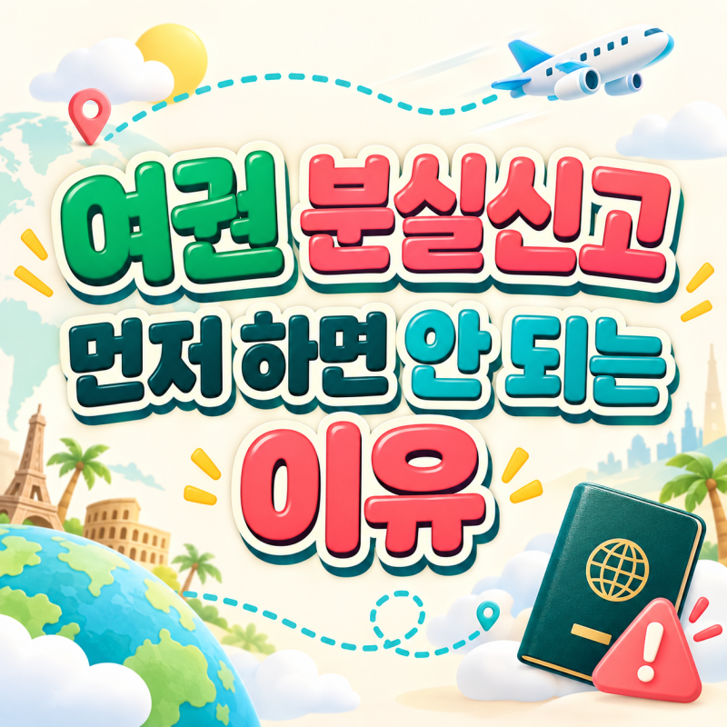 여권 분실 재발급 방법, 신고 전 확인할 것과 준비물·비용