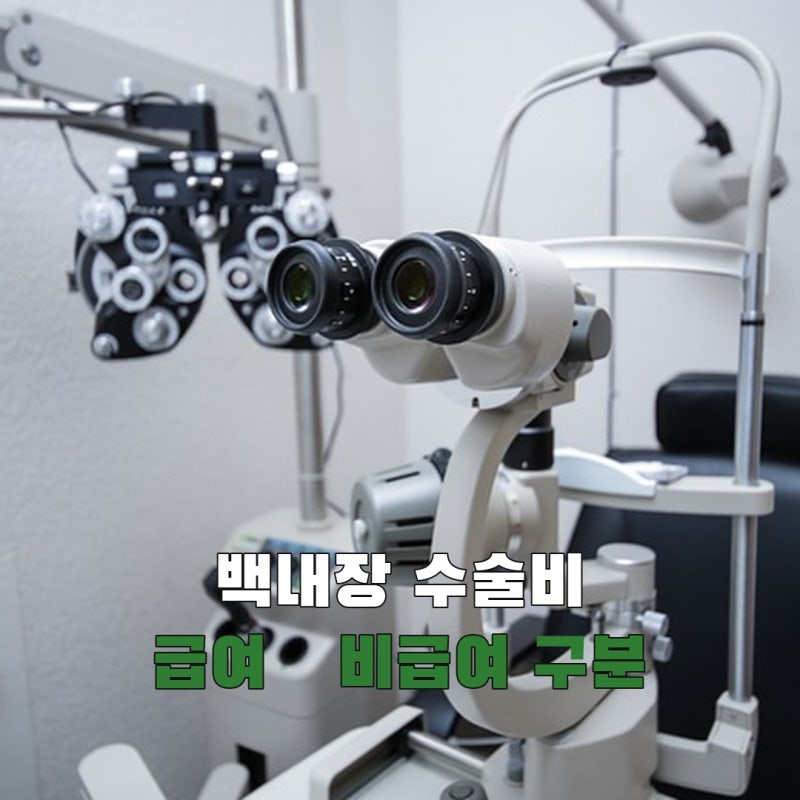 백내장 수술비 지원, 건강보험 수술과 비급여 렌즈 비용은 무엇이 다를까?