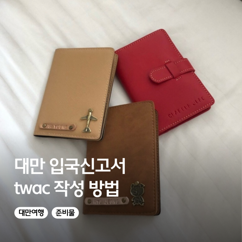 대만 입국신고서 twac 작성방법 비자종류 이게이트 등록