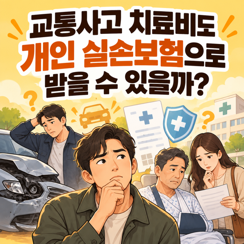 교통사고 치료비도 개인 실손보험으로 받을 수 있을까?