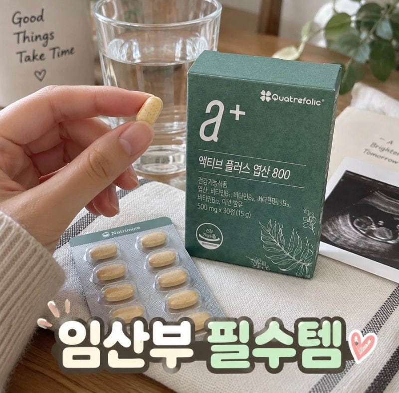 임산부 엽산 추천 활성형 액티브 플러스 800 성분 및 구성 꼼꼼 비교 | 임신준비 영양제 추천 |....
