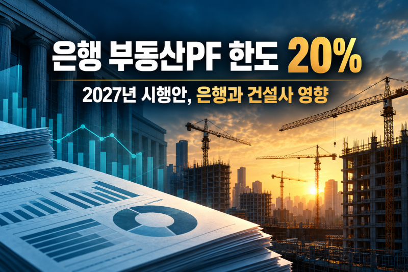은행 부동산PF 신용공여 20% 한도안…2027년 시행 전 볼 점