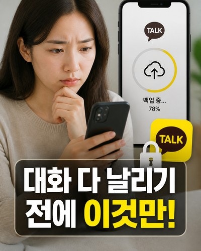 카톡 대화 백업 방법, 휴대폰 바꾸기 전 꼭 확인할 것