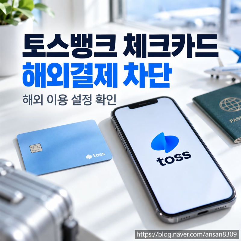 토스뱅크 체크카드 해외결제 차단, 해외 이용 설정 확인하는 법