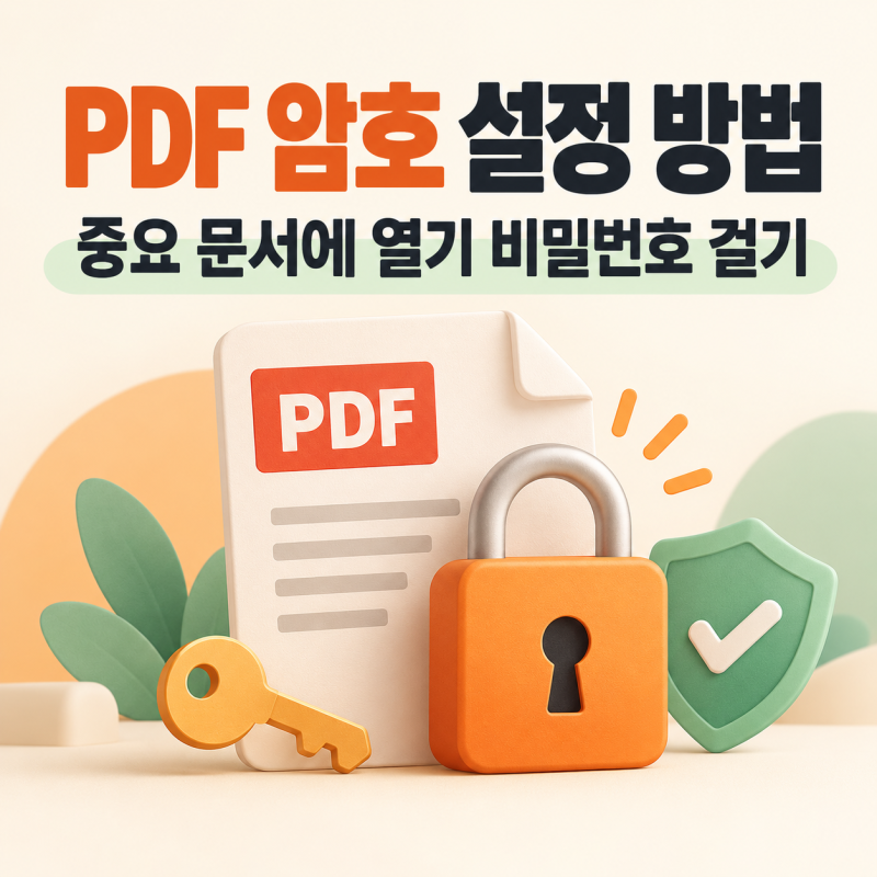 회사 대외비·개인정보 유출 방지｜프로그램 설치 없이 PDF 비밀번호 걸기