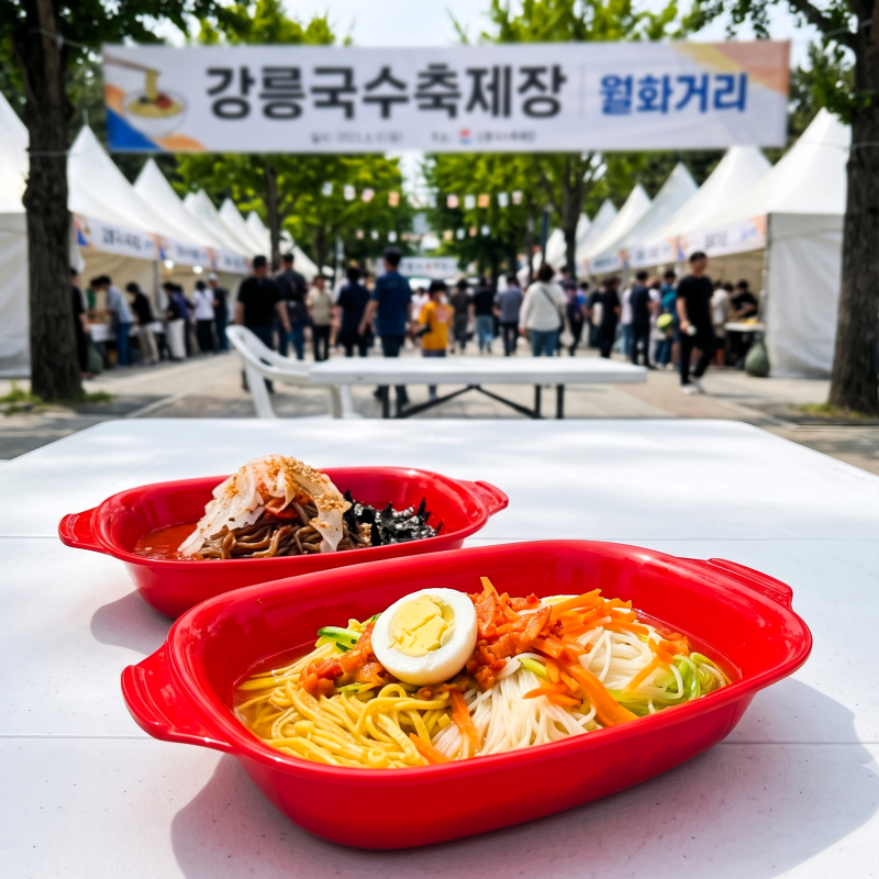 강릉 국수 축제 기본 정보 주차 꿀팁, 필수 먹거리 강릉 4대 국수 총정리!