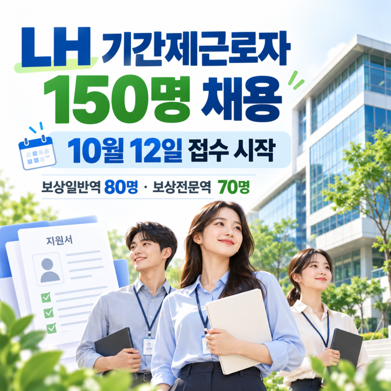 LH 보상직무 기간제근로자 150명 채용｜지원자격·지역별 인원·연봉 정리