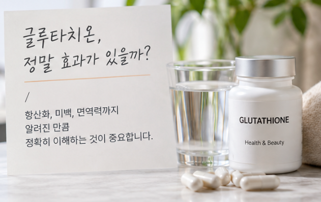 글루타치온 효능과 부작용, 먹기 전에 확인해야 할 함량 기준