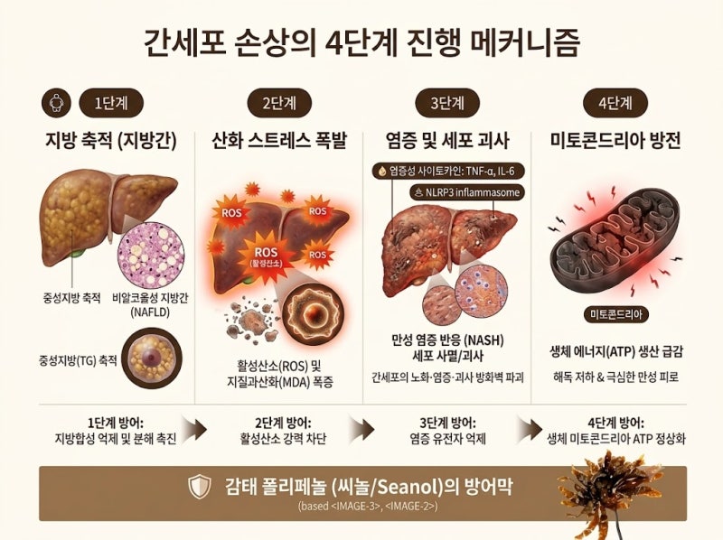 건강검진 간 수치(AST · ALT)와 지방간 걱정될 때… 밀크씨슬 대신 감태 '씨놀'을 찾는 과학적 ....