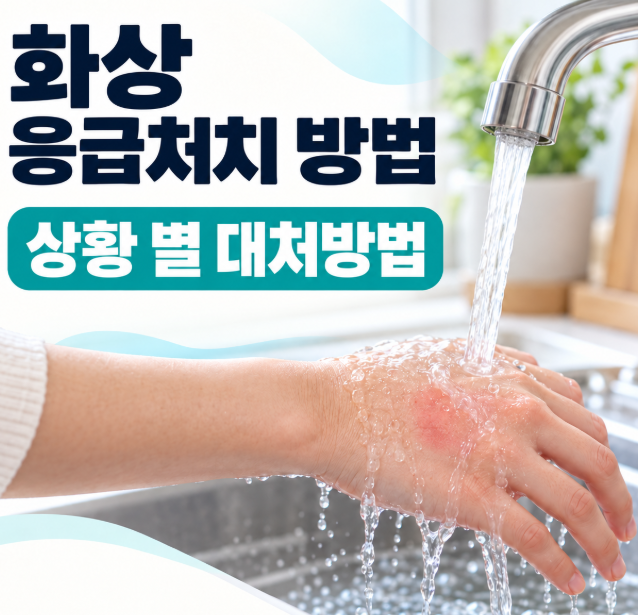 화상 응급처치 ｜화상 상황별 대처방법 및 약국 아이템