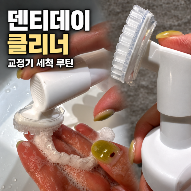 교정기세정제 덴티데이클리너 40대 인비절라인세척 사용 후기