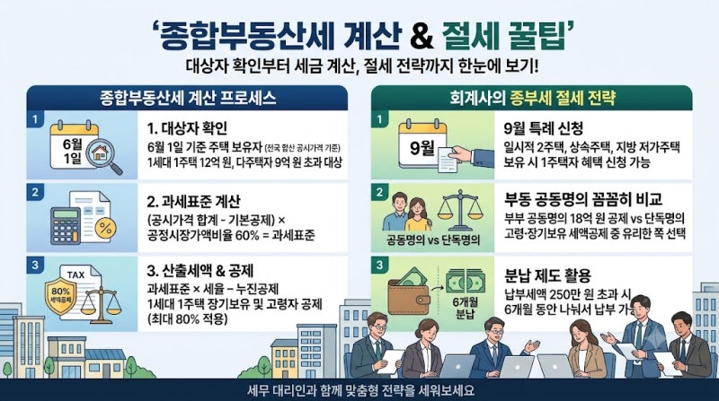 종합부동산세, 내가 대상인지 확인방법(+종부세 계산 방법 절세 전략)