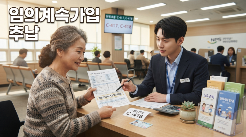 국민연금 임의계속가입 114만원 내면 연금 월 2만2,500원 늘어