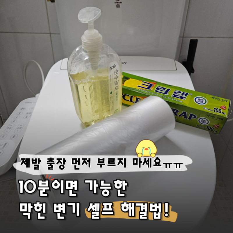 "뚫어뻥 없이도 가능?" 집에서 셀프로 변기 뚫는 법 "출장비 내기 전 5분만!"