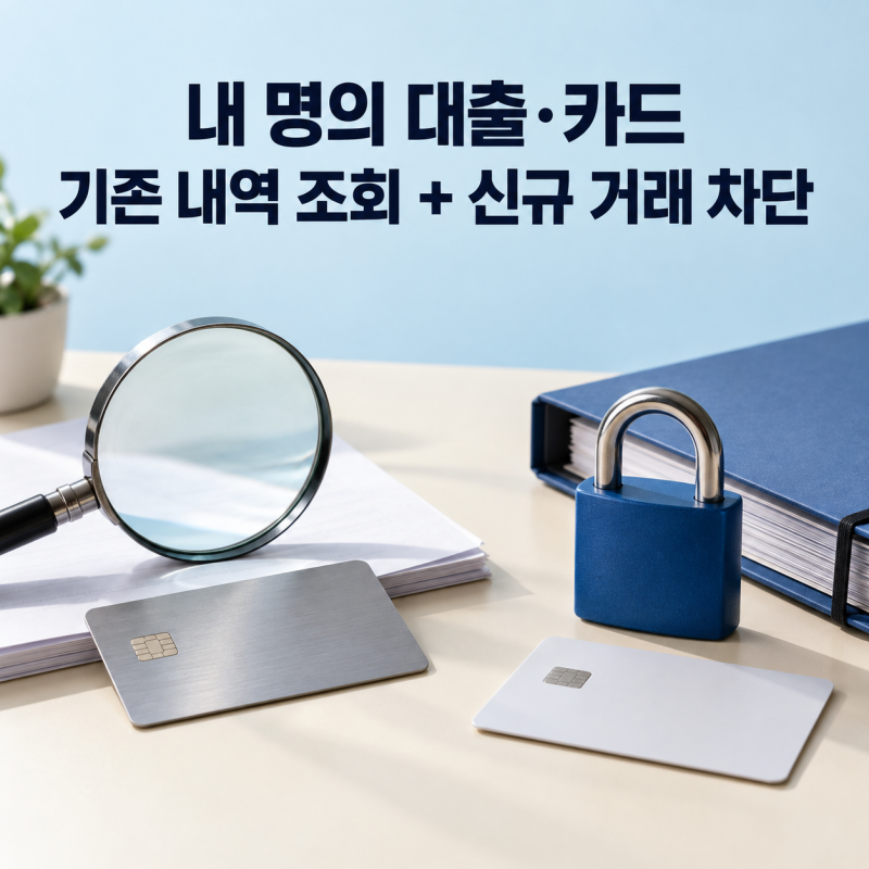 내 명의로 모르는 대출·카드가 생겼을까? 확인 방법과 예방 서비스 비교