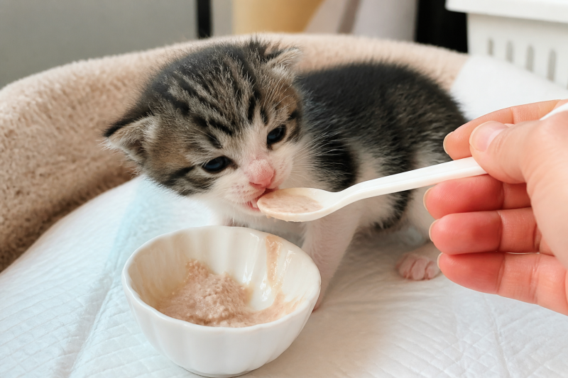 고양이 이유식, 젖을 떼는 시기보다 잘 먹는 모습부터 살펴보세요