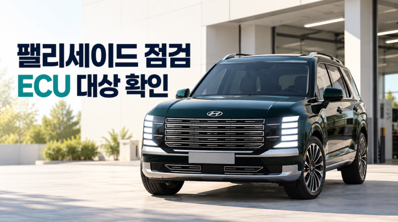 팰리세이드 하이브리드 산 사람 주목｜10월 7일부터 ECU 무상수리