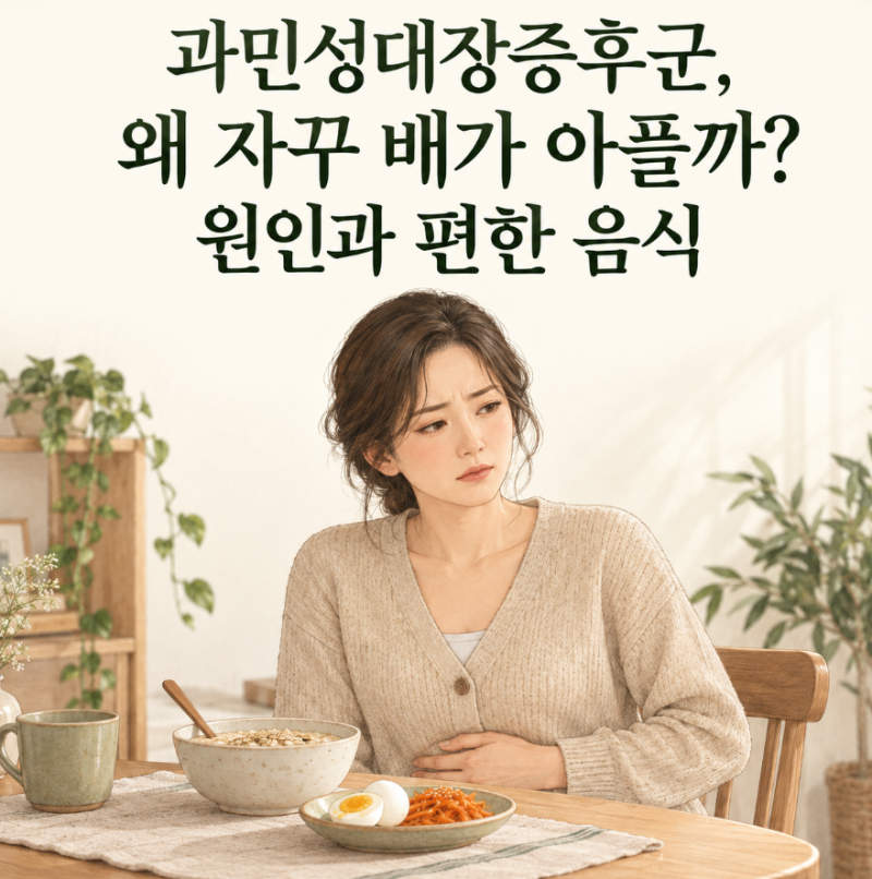 과민성대장증후군, 왜 자꾸 배가 아플까? 원인과 편한 음식