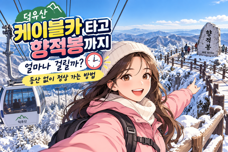 덕유산 케이블카 향적봉 소요시간 등산 없는 코스 완벽 가이드