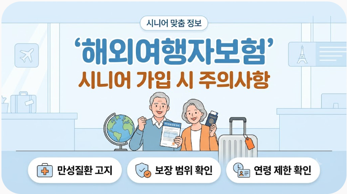 해외여행자보험, 시니어라면 이것부터 다르게 확인하세요 Q&A