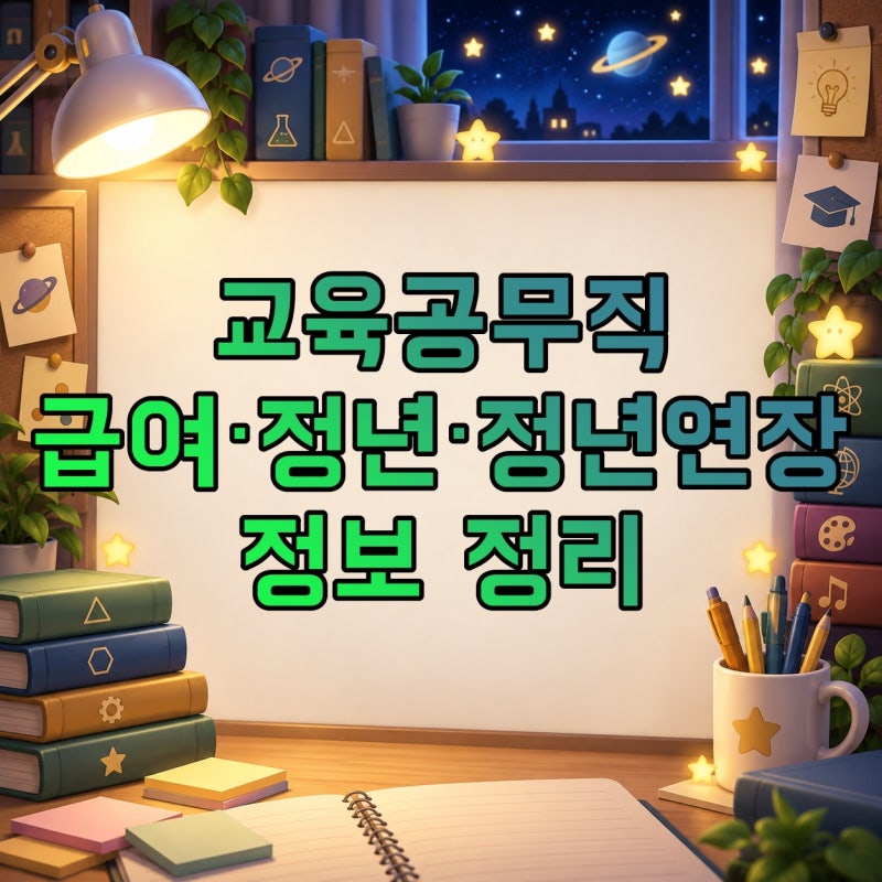 교육공무직 급여·정년·정년연장·노조, 채용 조건까지 정리