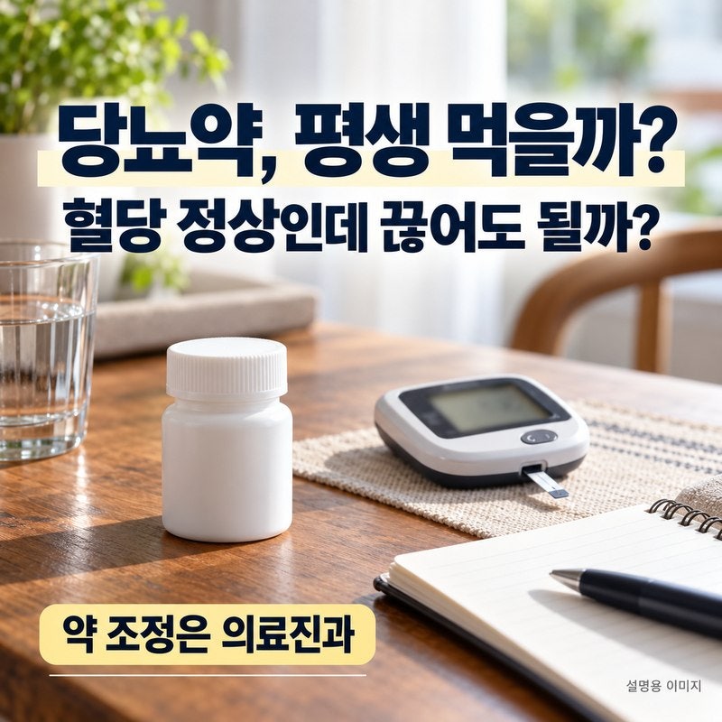 당뇨약 먹기 시작하면 평생 먹어야 할까｜혈당 정상인데 끊어도 될까