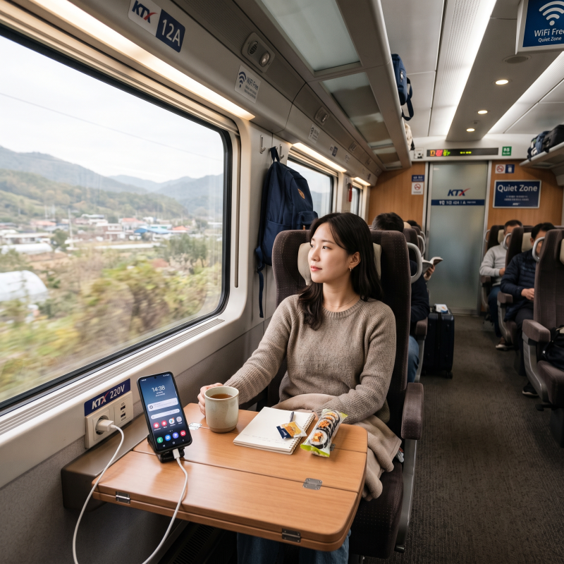 KTX 좌석 예매 꿀팁 10가지: KTX 콘센트 위치와 조용한 좌석 선택 가이드