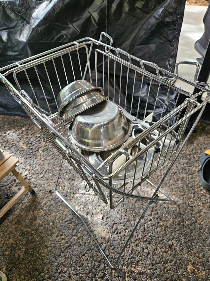 캠핑 식기건조대 DIY 원유닛 식기건조망 공간활용 이렇게 해결