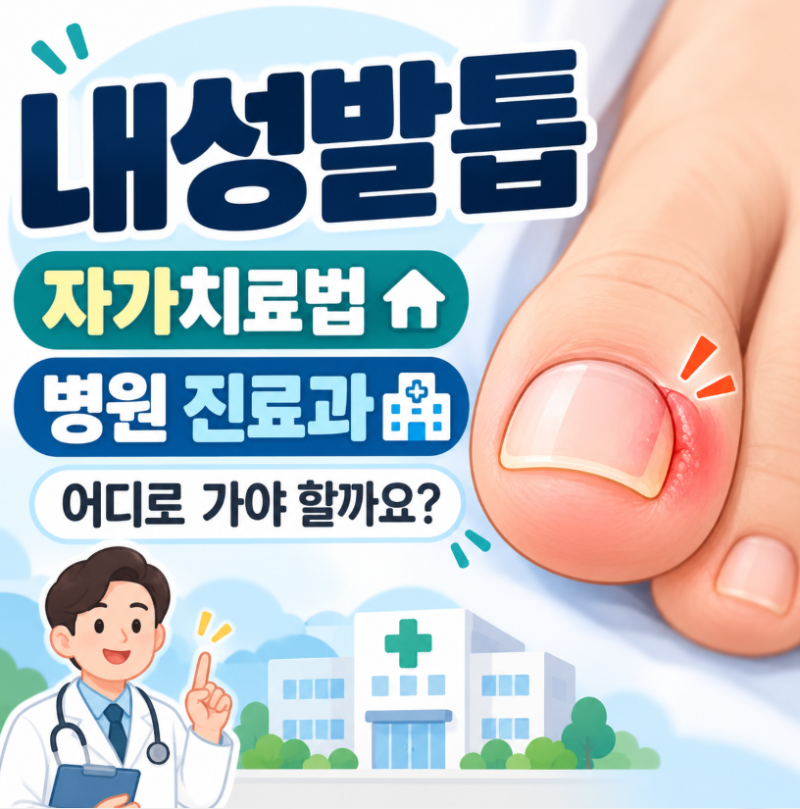 내성발톱 자가치료법과 병원 진료과 어디로 가야할까요